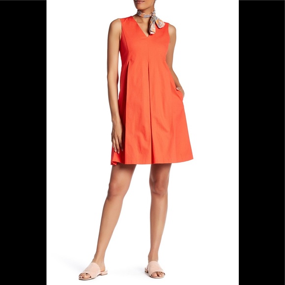 Lands’ End Canvas NWOT Sleeveless Pleated Dress - Picture 1 of 5